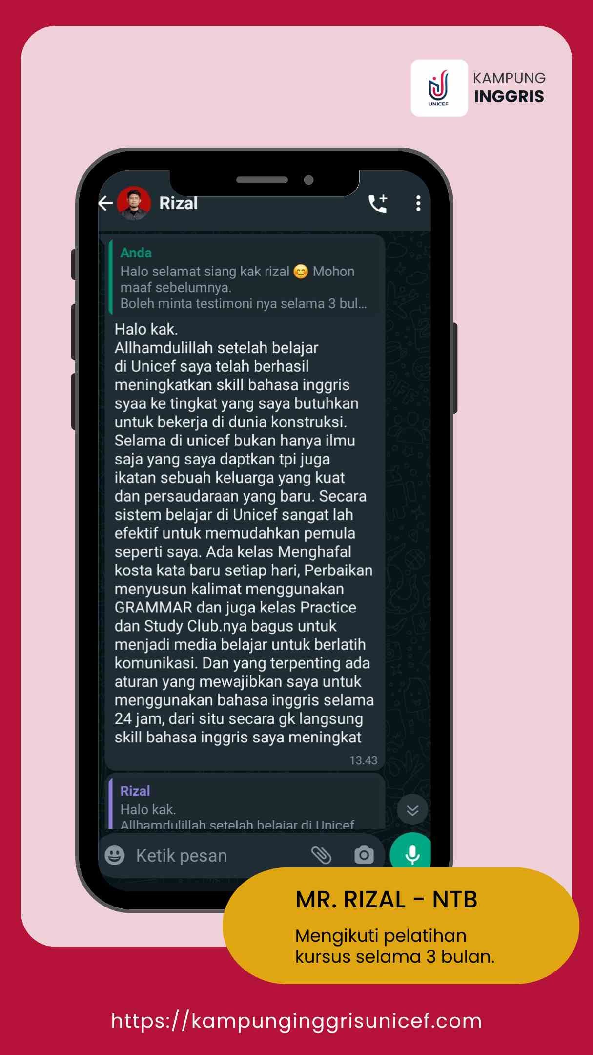 Testimoni Alumni Kampung Inggris 4